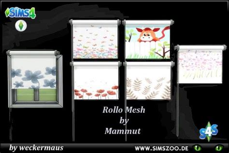 Blackys Sims 4 Zoo Sommer Curtains By Weckermaus • Sims 4 Downloads