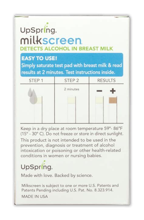 Need to find the truth? UpSpring Baby Milkscreen Breastmilk Alcohol Test Strips ...
