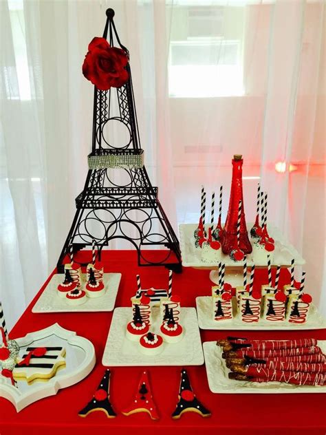 French Parisian Quinceañera Party Ideas Photo 6 Of 20 Paris Theme
