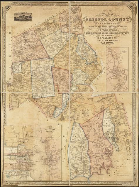 Map Of Bristol County Massachusetts Norman B Leventhal Map