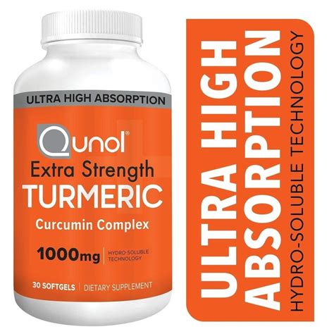 Qunol Extra Strength Turmeric Curcumin With Ultra High Absorption