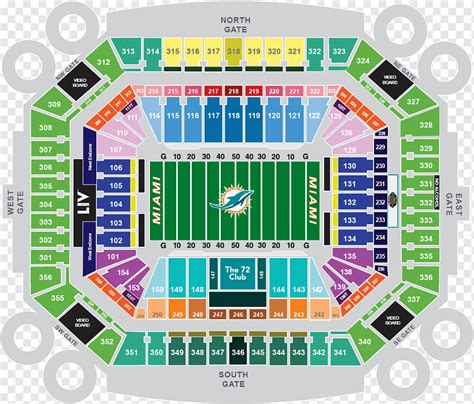 Hard Rock Stadium Seating Chart Miami Dolphins Tutorial Pics
