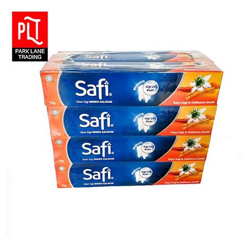 Safi ubat gigi mikro kalsium kini dengan mikro kalsium untuk gigi 2x lebih kuat menentang kaviti, menjadikannya lebih sihat. Safi Toothpaste 75G Kayu Sugi (1 Outer X 12Pcs) - Snack ...