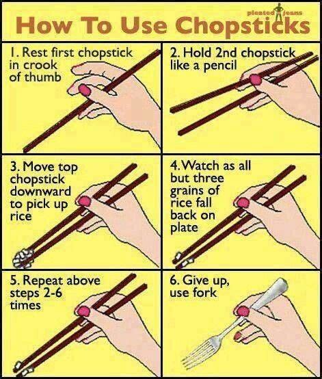 The chopsticks are used to eat side dishes or pieces of meat while the spoon is used to eat so that's how i ate cereal. How do people eat rice with chopsticks!?!? | Chopsticks ...