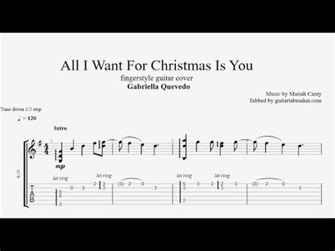 C f c all i want is nothing more. All I Want For Christmas Is You TAB - fingerstyle guitar ...