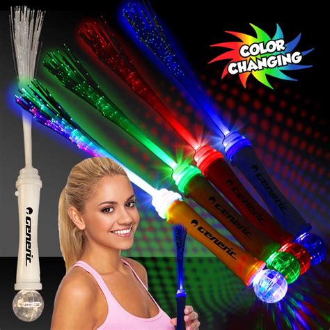Perfect for party favors and giveaways, disco parties and holidays such as the fourth of july. White Fiber Optic Wand with Strobe - 15 Inch | Fiber optic ...