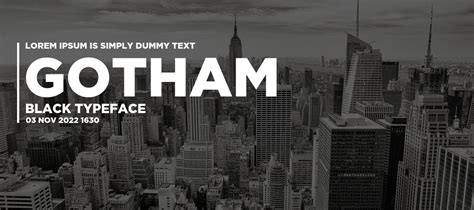 Gotham Black Font Download Free Fontdownload