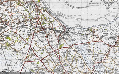 Historic Ordnance Survey Map Of Whitby 1947 Francis Frith