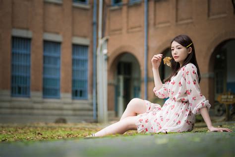Asian Brunette Dress Girl Model Woman Wallpaper Resolution4500x3001 Id1143076