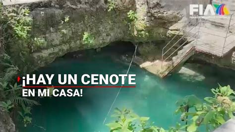 Se Ahorran La Alberca Te Imaginas Encontrarte Un Cenote En El Patio De Tu Casa Youtube