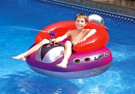 Swimline 9078 Inflatable Ufo Lounge Chair Swimming Pool Float With Squirt Gun 1 Piece Foods Co