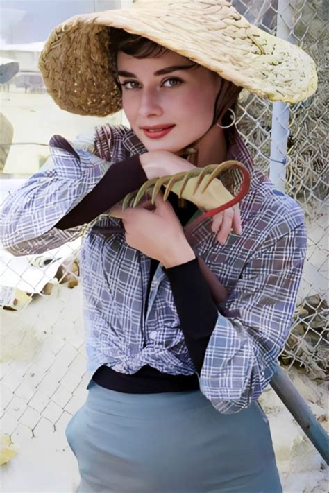 Colorized And Remastered Audrey Hepburn Photo