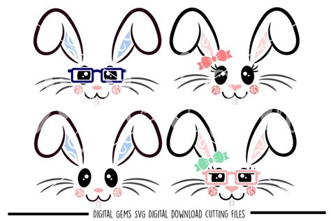 Click here and download the bunny face svg graphic · window, mac, linux · last updated 2021 · commercial licence included ✓. Bunny faces SVG / PNG / EPS / DXF Files (50302) | SVGs ...