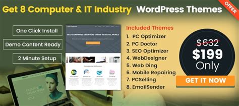 Top 10 Computer And It Industry Wordpress Themes Inkthemes