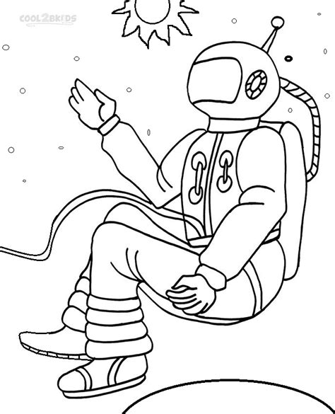 Sample of name coloring page : Printable Astronaut Coloring Pages For Kids