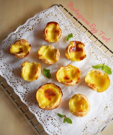 Hong kong egg tarts are small (usually about 3 inches in diameter) circular tarts of flaky pastry, filled with a smooth, lightly sweetened egg custard. Resep dan Cara Membuat Portuguese Egg Tart By Susana ...