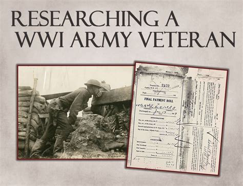 Wwi Military Service Records Tracing The Steps Of A Wwi Veteran ⋆
