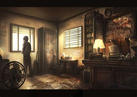 Detective Office Noir Detective Concept Art Interior Concept Art