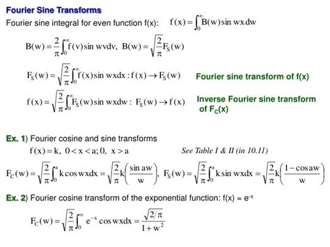 Ppt 108 Fourier Integrals Application Of Fourier Series To