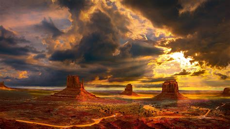 Monument Valley Sunset Ultra Hd Wallpapers Wallpaper Cave Images