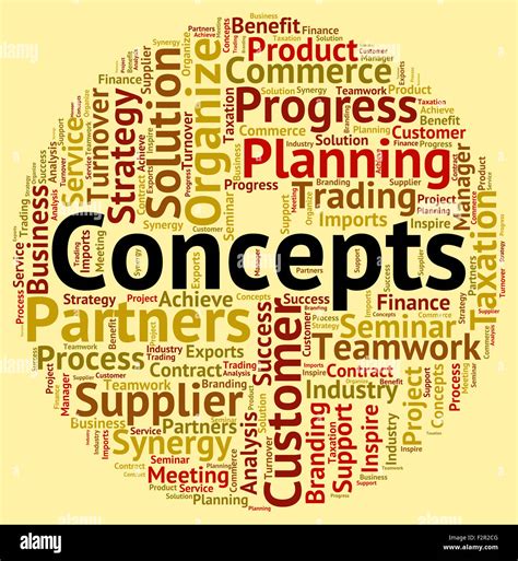 Concepts Word Indicating Notion Wordcloud And Idea Stock Photo Alamy