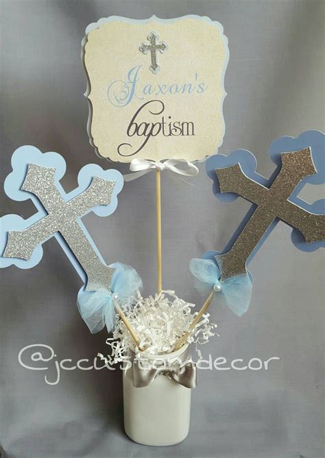 Search through our ideas for holiday and everyday entertaining table decorations. Baptism Boy Girl Centerpiece-Communion by JCcustomdecor on ...