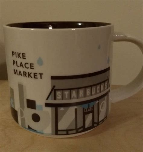 Starbucks You Are Here Collection Mug Featuring Pike Place Market This