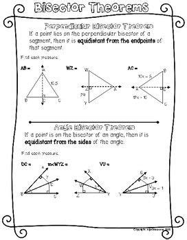A segment that forms a 90 degree angle and goes through the midpoint of. Perpendicular And Angle Bisector Worksheet - worksheet