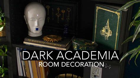 Dark Academia Room Decoration Diy Makeover Timelapse Тёмная