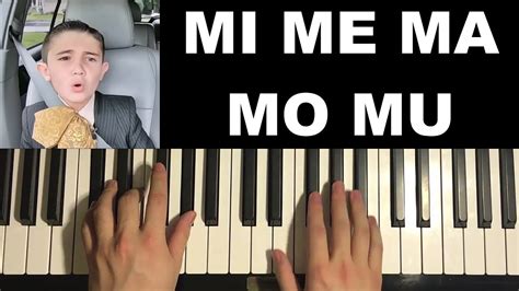 Mi Me Ma Mo Mu Meme Piano Tutorial Lesson Youtube