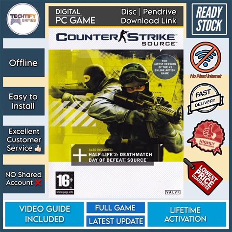 Pc Game Counter Strike Source Css Offline Disc Pendrive