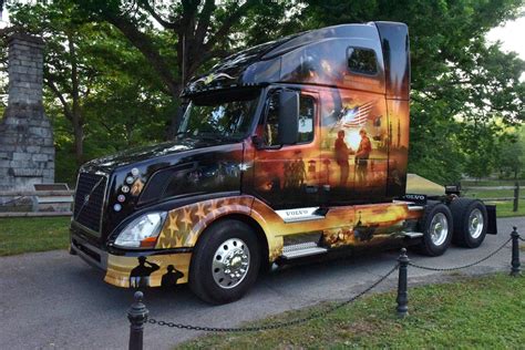 Volvo Mack Unveil Ride For Freedom Military Tribute Trucks