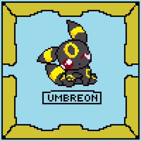 Umbreon Pixel Art By Madarafer123 On Deviantart