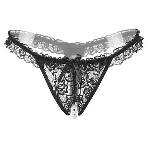 Sexy Bandage G Strings Thongs Women Panties Transparent Underwear Lace