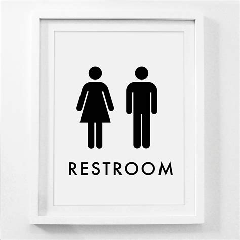 Printable Restroom Sign Stephenson