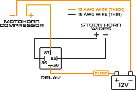 12 Volt Horn Relay Wiring Diagram Circuit Diagram
