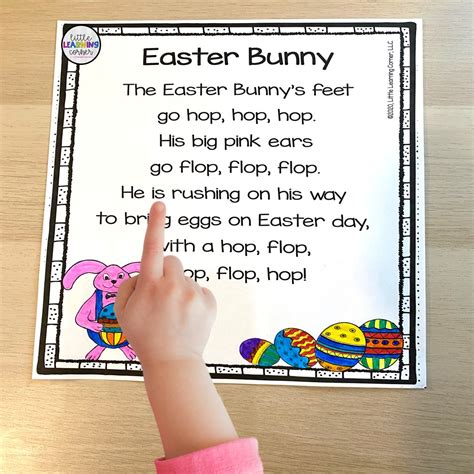 3 Fun Easter Poems For Kids Little Learning Corner