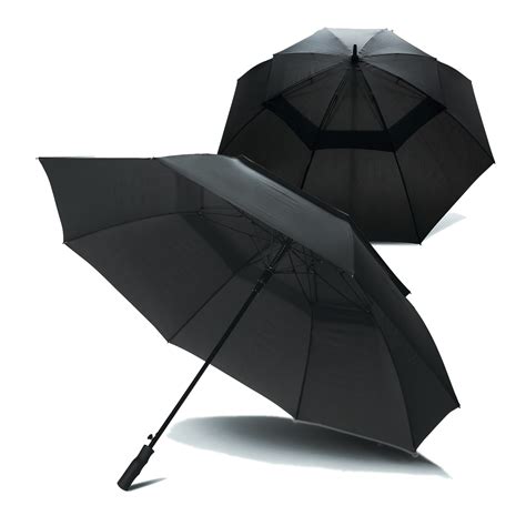 Heavy Duty Storm Proof Umbrella Wind Proof Umbrella Premium Black