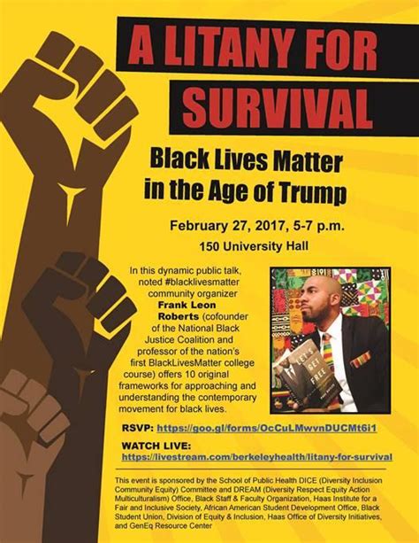 a litany for survival black lives matter in the age of trump othering and belonging institute