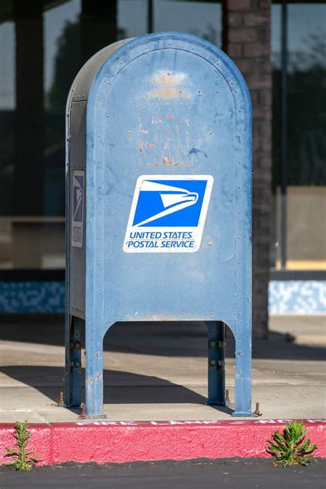 Bo Te Aux Lettres Ext Rieure Bleu Usps Boite De Collecte De Courrier Usag Du Service Postal