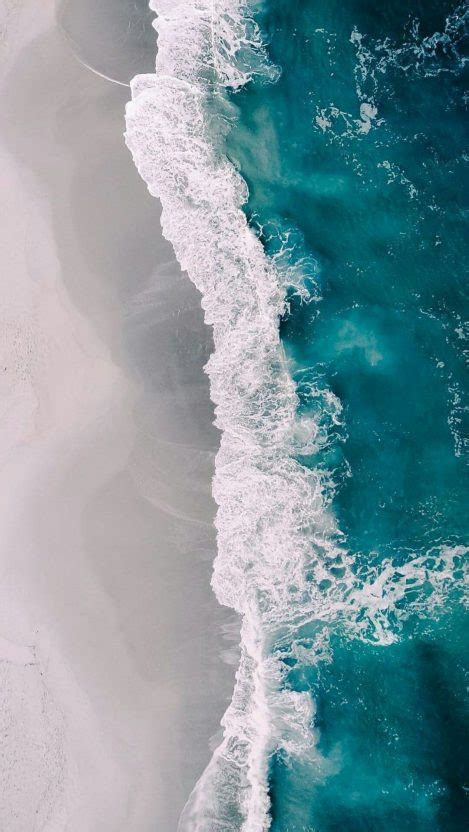 Tons of awesome beach wallpapers 1920x1080 to download for free. Aerial View Beach Waves Water iPhone Wallpaper ...