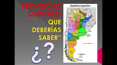 Provincias Y Capitales De Argentina Aprende Jugando Y No Te La