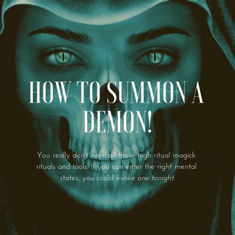 How To Summon A Demon In 2020 Demon Summoning Demon Spells