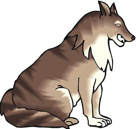 Cute Wolf Clipart | Free download on ClipArtMag
