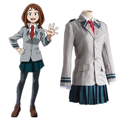 Anime Boku No Hero Academia Ochaco Uraraka Cosplay