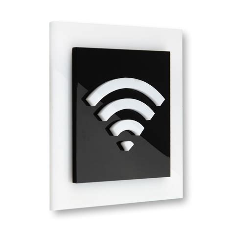 Guest Wifi Sign Free Wi Fi Signage Wifi Plaque Etsy