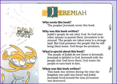 Questions And Answers About Jeremiah Kids Korner Biblewise