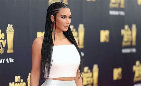 Yet Again Kim Kardashian Wears Controversial Cornrow Braids