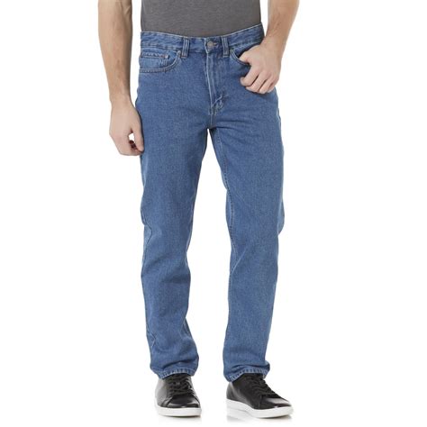 Basic Editions Mens Straight Leg Jeans