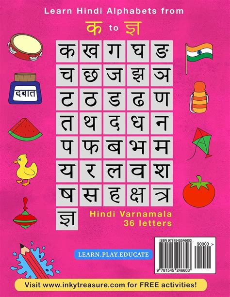 Hindi Alphabets With Pictures Printable